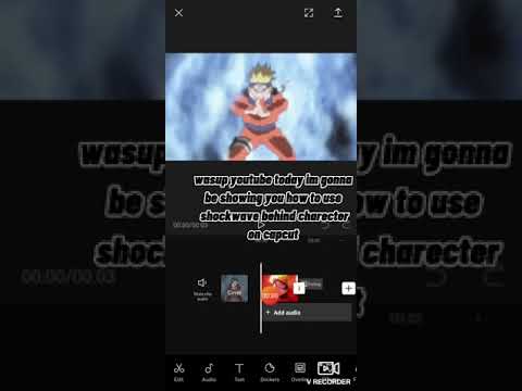 how to do a shockwave behind character in capcut