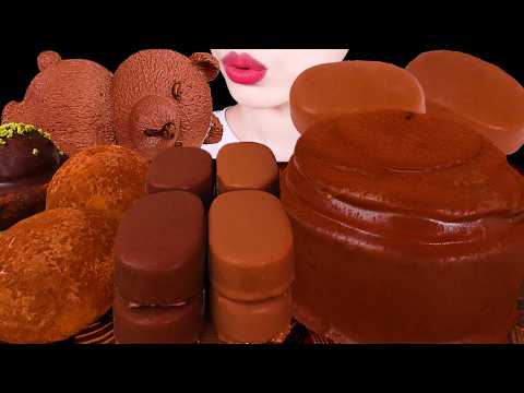 【咀嚼音】チョコレートパーティー、アイスクリーム、チョコ餅、マシュマロチョコケーキ、ドバイチョコレート｜ASMR MUKBANG｜CHOCOLATE PARTY｜먹방