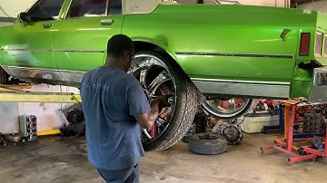 MOUNTING 28 iNCH RIMS ON THE BIG MEECH BOX CHEVY FOR JMALCOM2004RIDES