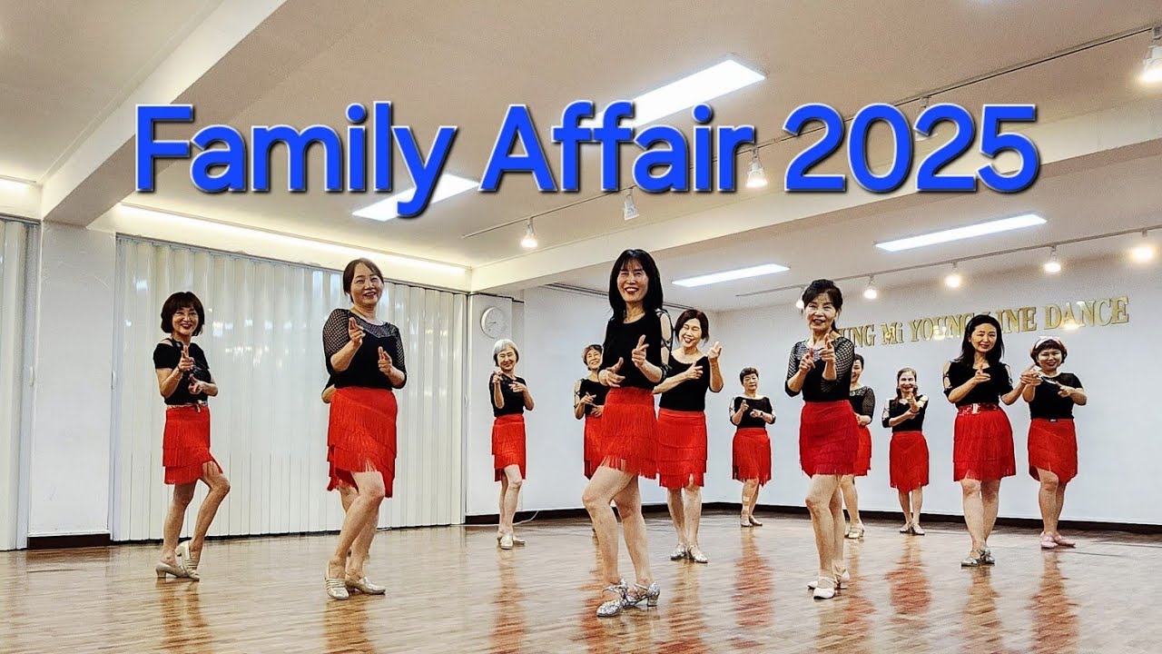 Family Affair 2025 Line Dance#정미영의라인댄스#화곡역3번출구#강서구라인댄스#영상반#나누리동호회#리뷰클래스#달빛라인동호회