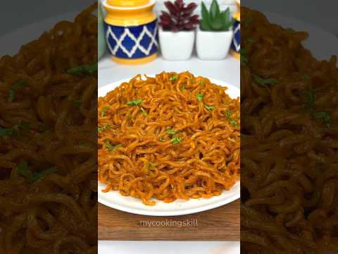 My Cooking Skill のレシピ: Spicy Garlic Maggi Recipe 🌶️🥵 #shorts #maggi #viral #recipe #shortsfeed #trending