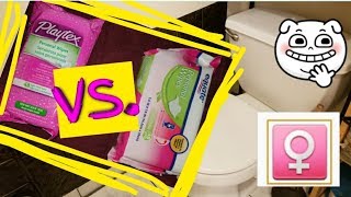 BEST FEMININE HYGIENE WIPES Playtex VS Equate! No Filter Product Review!