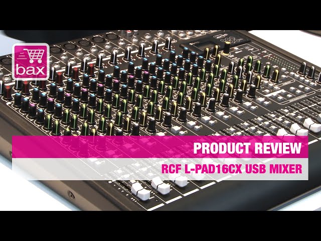 ラブブ Musikmesse 2015 - RCF L-PAD16CX USB Mixer - YouTube