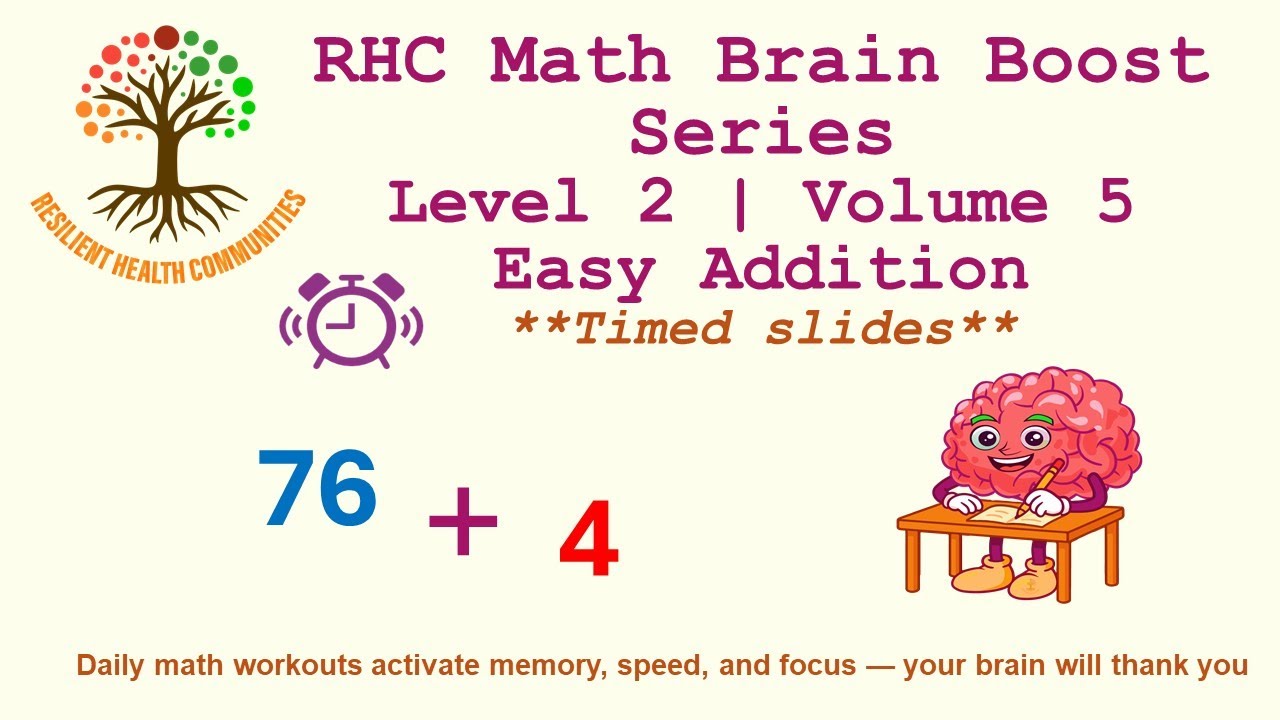 Brain Boost Math | Level 2 | Volume 5 | Easy Addition