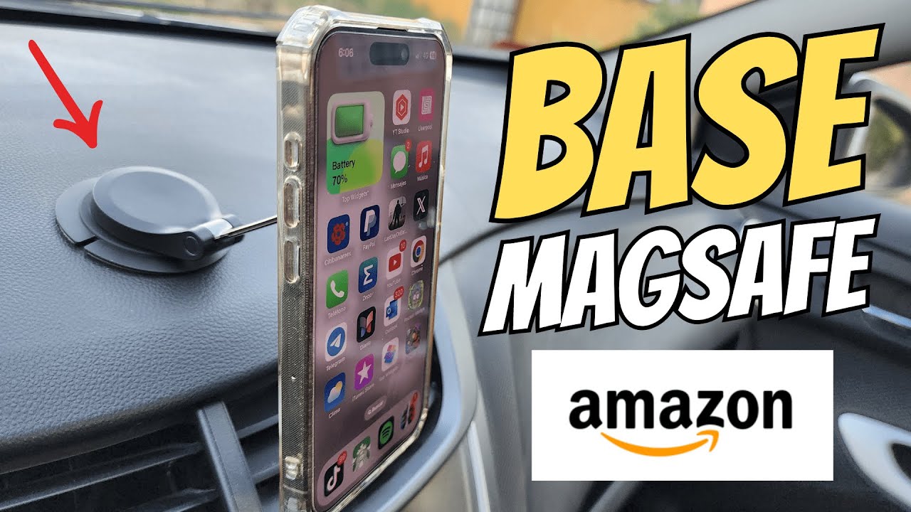 La Mejor Base MagSafe para Auto de Amazon - YouTube