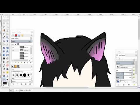 Colouring of wolf ears