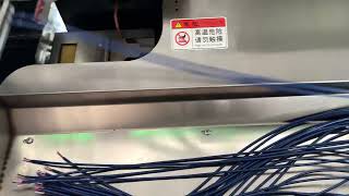 Multi-core sheathed wire cutting, stripping and crimping machine, one end crimping one end tinning