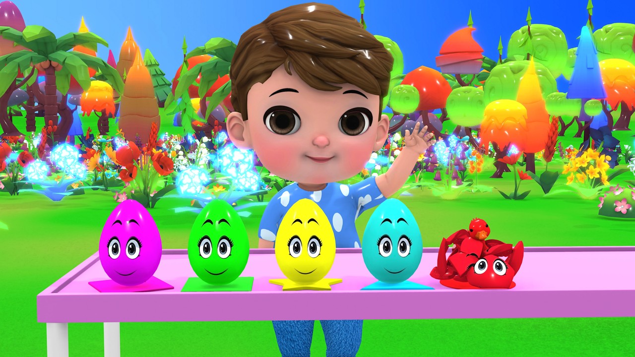 Magic Color Eggs Hatch into Little Ducks | Learn Colors & Shapes Song | BabyJoy - Kids TV &  Songs