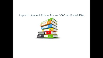 How to Import Journal entry form CSV or Excel | Odoo App Feature #odoo #document