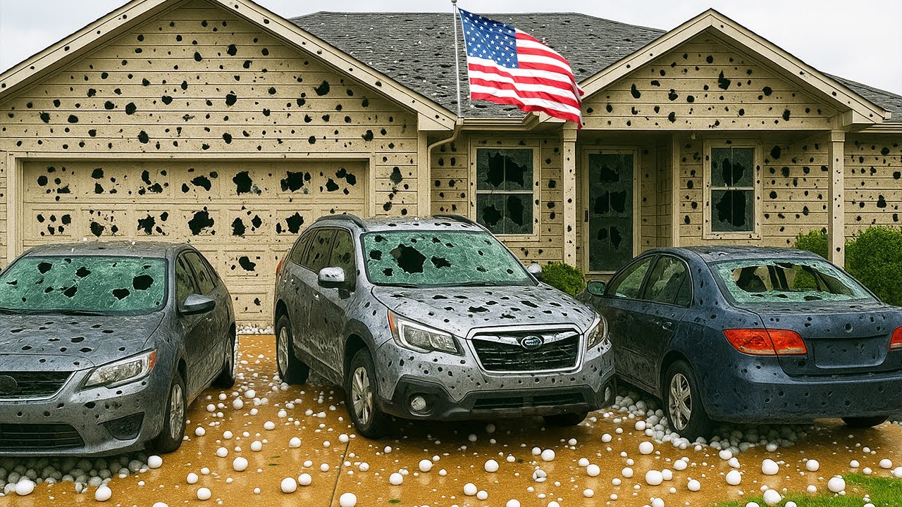 CHAOS in Colorado, USA ! GOLF Sized Hailstorm Destroys Cars & Homes ...