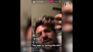 Ronnie from the Jersey Shore FREAKED OUT on his now ex-girlfriend's Instagram live