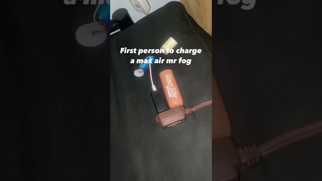 How to charge max air mr fog