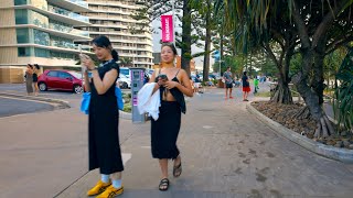 4K Burleigh Heads Beach Walking Tour - Gold Coast,  Australia.
