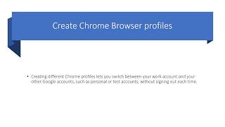 Create Chrome Browser profiles | Learn Google Chrome Keyboard Shortcuts for Windows, Linux & Mac
