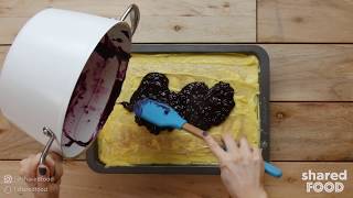 Blueberry Cheesecake Poke Cake | Dessert @SharedFood