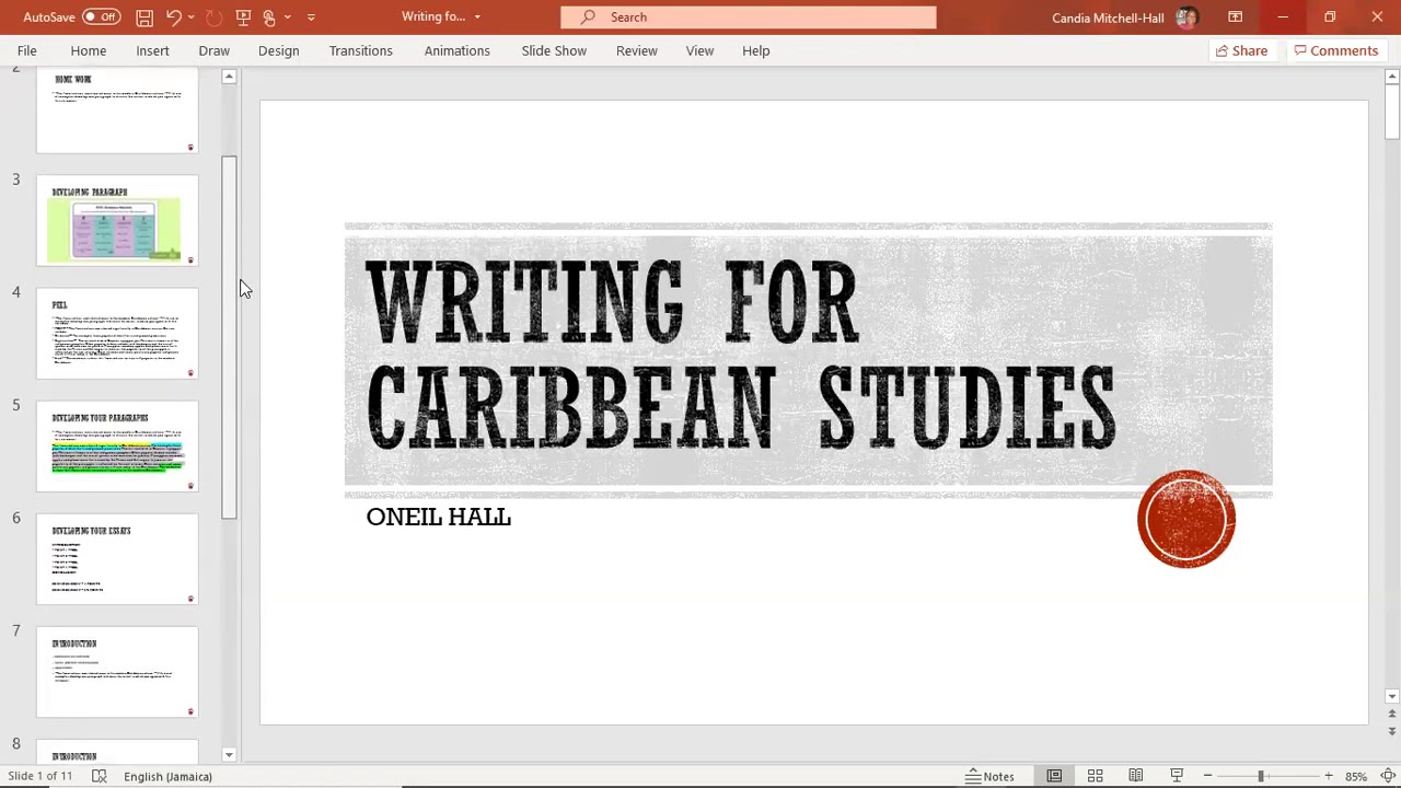 Lesson 7 Writing for Caribbean Studies Opt A YouTube
