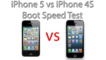 iPhone 5 vs iPhone 4S Boot Speed Test