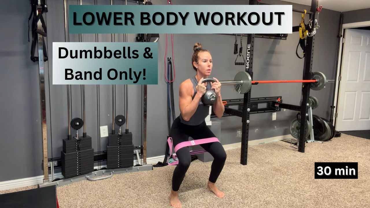 30-Min Lower Body Strength Workout for Women Over 40 | Dumbbells ...