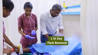 Day 1 Post-Op Pack Removal Indian Malleable Penile Implant Patient Experience