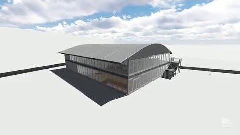 3D visualization for a sport event - VIP doubledecker structure