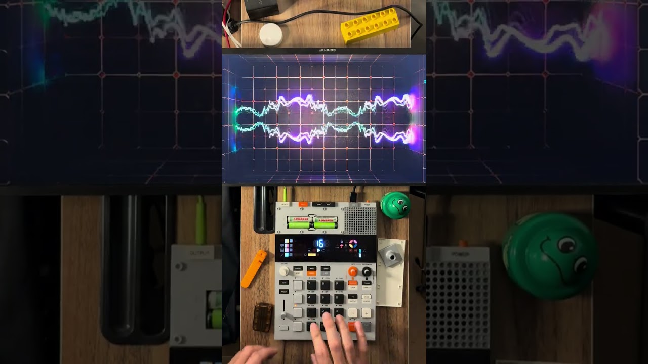 EP-133 frequencies making Unreal particles shake 🎛🔥#SoundReactiveArt #AVPerformance #UEVisuals