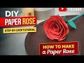 DIY Paper Rose Tutorial | Easy Paper Flower for Beginners. 