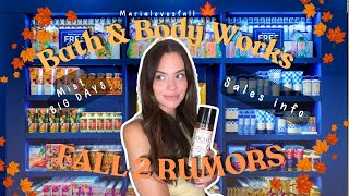 Bath & Body Works Fall 2 Rumors | Mist Big Days Recommendations