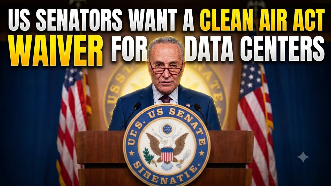 Democrat Senators All The Sudden Don’t Care About The Clean Air Act, Want To Give Data Centers Pass