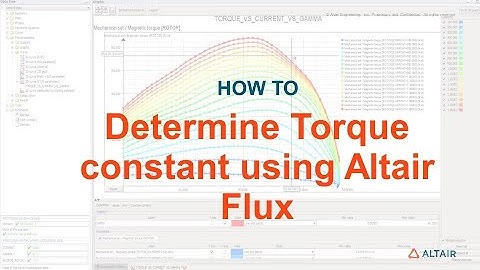 How to determine Torque constant for Altair Flux