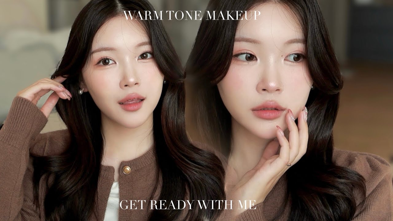 GRWM | おしゃべりしながら韓国コスメだけで大人ブラウンローズメイク🧸🤎【Qoo10メガ割】