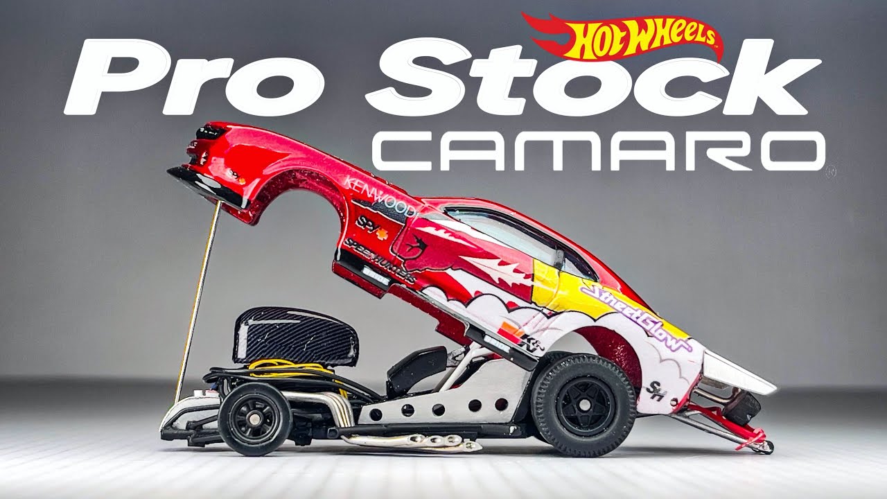 ⁣Pro Stock Drag Camaro Hot Wheels Custom