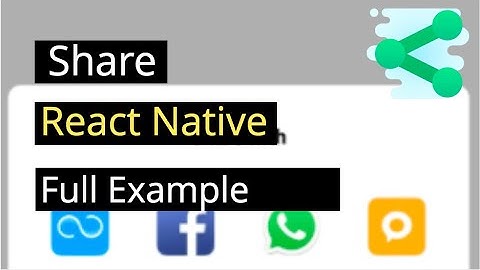React Native Social Share Tutorial