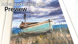 Preview: Atmospheric Watercolor | Peace & Waiting (Full Voiceover Tutorial in Membership)