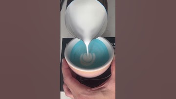How to practice Latte Art with food coloring 👨‍🎓Subscribe for daily #latteart tutorials!