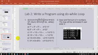 Chapter 4 - Answer for Lab 2: Using do while Loop