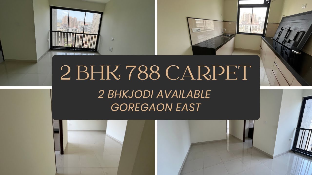 2 Bhk 788 Carpet Goregaon East 2 Bhk Jodi Flat For Sale 1576 Carpet