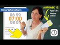 Samsung-Kurs Aufgabe 12: Wecker auf dem Smartphone stellen. Alarm mit Wiederholung eingeben.