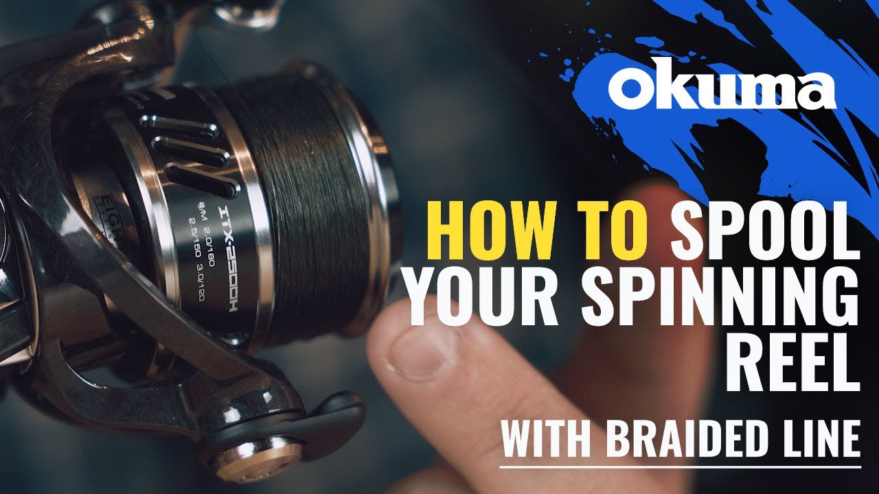 How to - Spool your spinning reel with braided line 