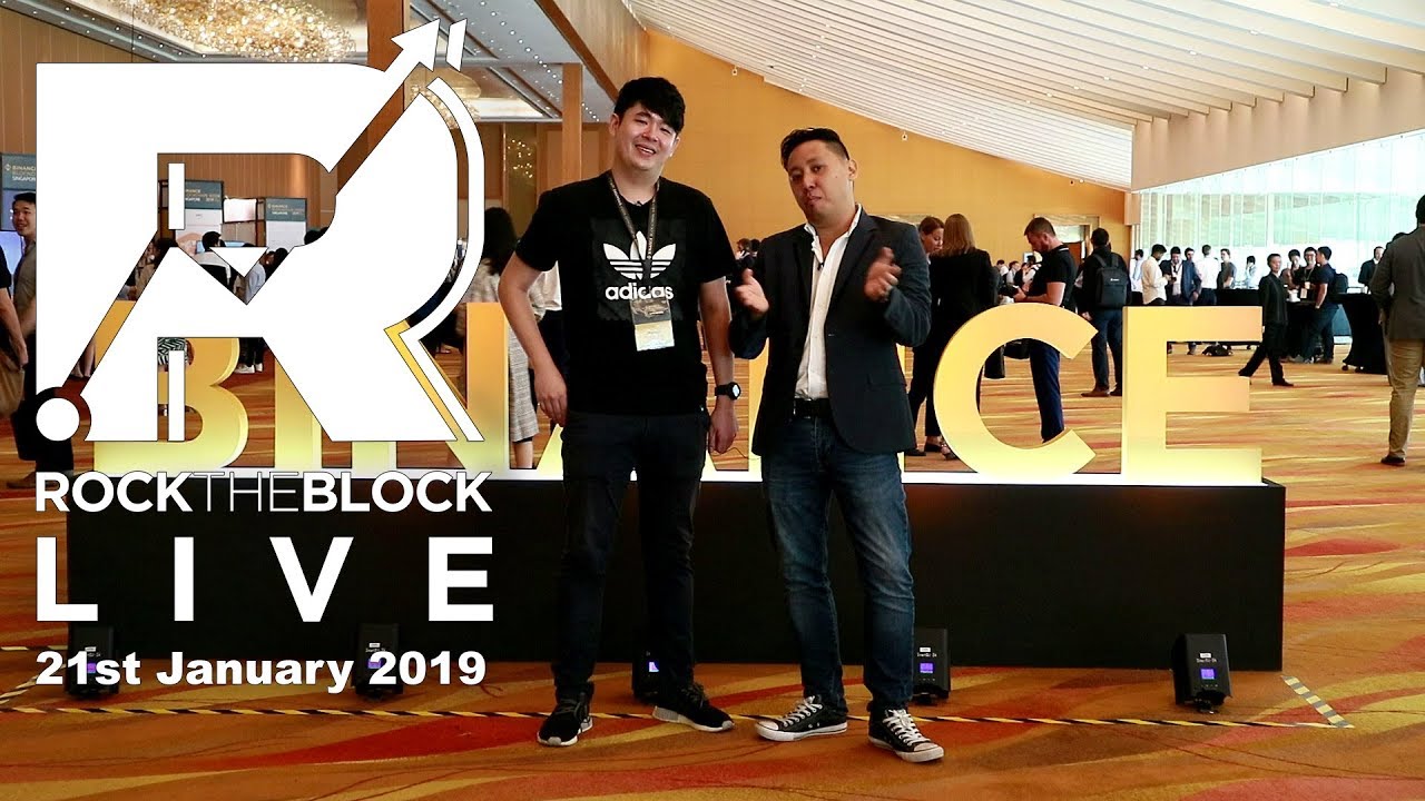 We ARE AT Binance Blockchain Week! - YouTube Rock The Block Live