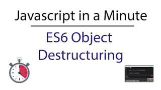 Famous Javascript in a Minute: Object Destructuring Profile