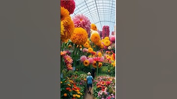 AI Generated Art Video Animation of Gigantic Colourful Flowers... #ai #art #aiart #nature #flowers