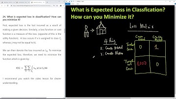 Question 24   What is Expected Loss in Classification (Machine Learning)