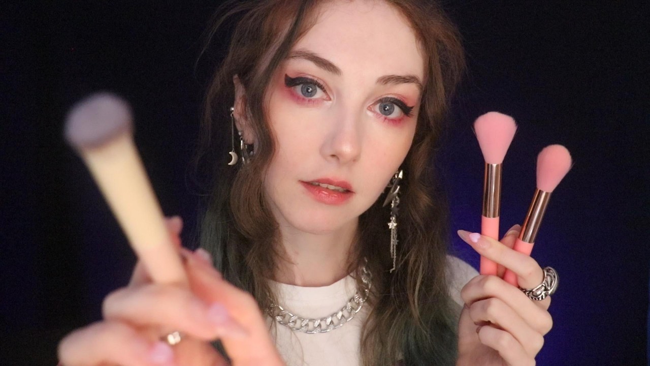 ASMR Brushing Your Face to Help You Sleep
