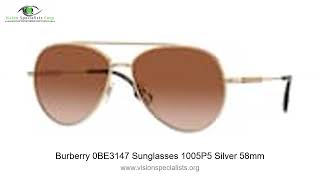 Burberry 0BE3147 Sunglasses 1005P5 Silver 58mm