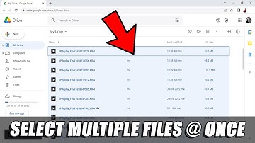 How to Save Multiple Files in Google Drive?