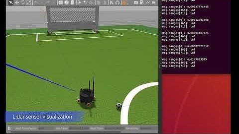 Jetbot Soccer lidar sensor simulation test