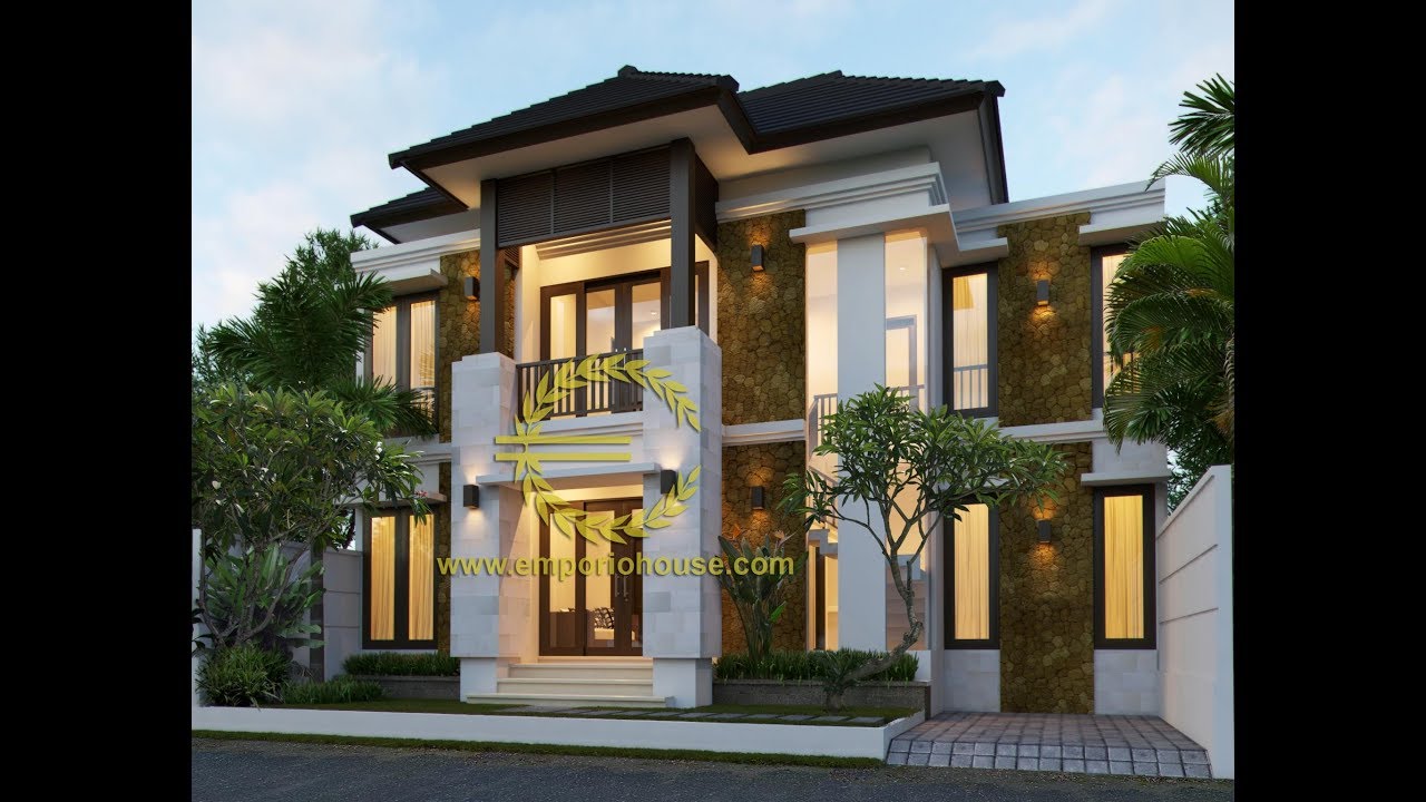 Paket Produk Desain Rumah 2 Lantai 4 Kamar Tidur Lebar Depan 12 M