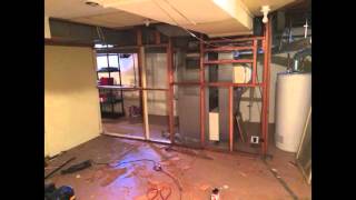 Demolition for more room in the basement