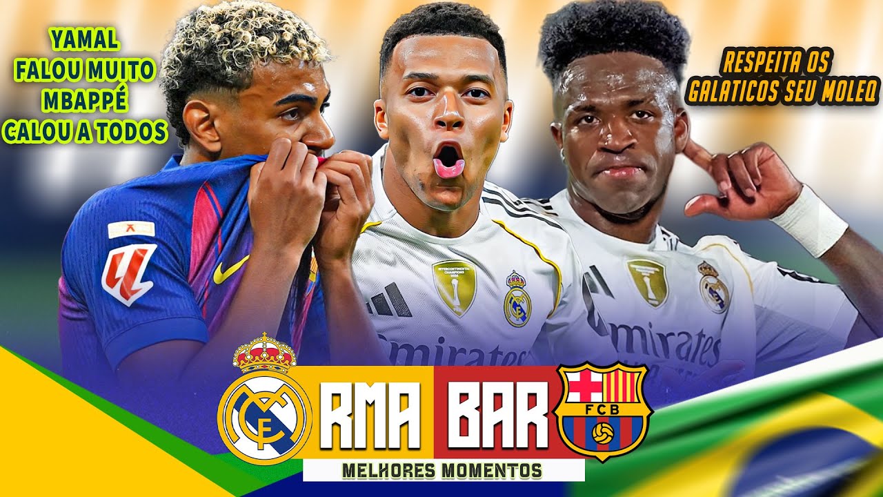 Real Madrid 2 x 1 Barcelona - Melhores Momentos I Laliga 2025