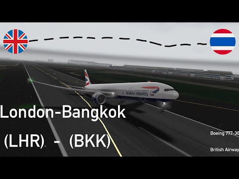 Видео: Перелет из Лондона в Бангкок (LHR-BKK) на Boeing 777-300er